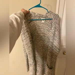 Grey heathered cardigan
